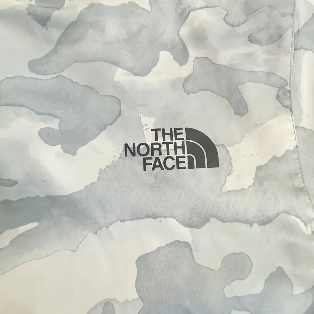 The North Face Mens XXL Diablo Camo Windbreaker Gray White Full Zip Jacket